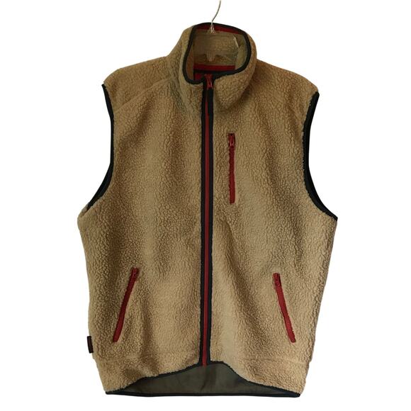 Southern Proper Vest Mens Sherpa Zip Front Sleeveless Warm Fall Winter Large - Picture 1 of 10